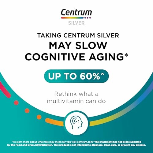 Centrum Silver ad about cognitive aging benefits