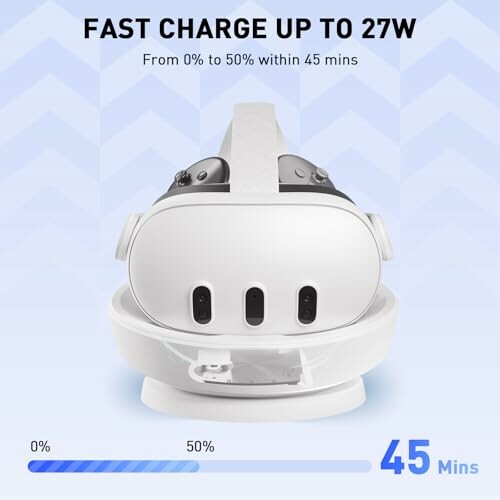 PRISMXR Carina D1 Fast Charging Dock with fast charge information