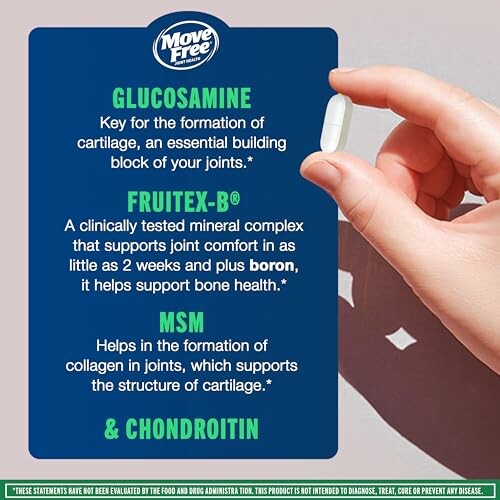 Move Free supplement benefits for joint health.