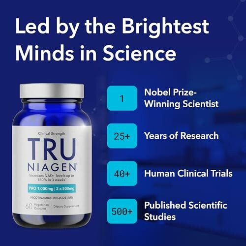 TRU NIAGEN supplement with scientific achievements.